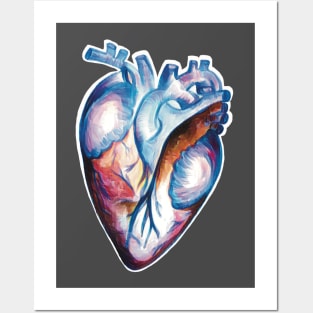 Digital heart Posters and Art